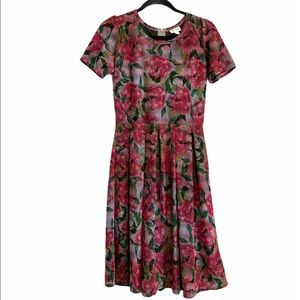 Floral Pleated Dress